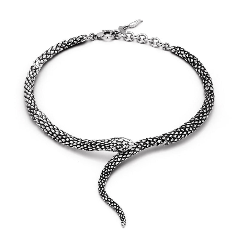 Giovanni Raspini Sterling Silver Snake Necklace