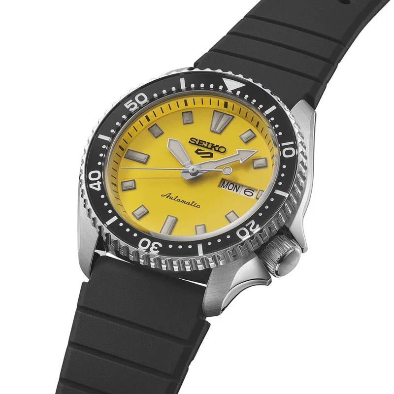 Seiko 5 Sports SKX Redux in Ki-iro Yellow Dial Men's Watch