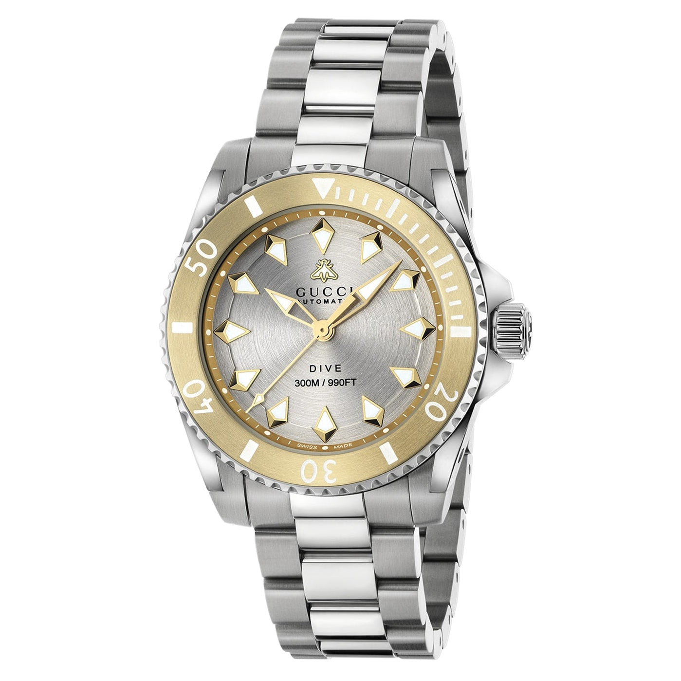 Gucci Dive Automatic 40m Silver Dial Unisex Watch