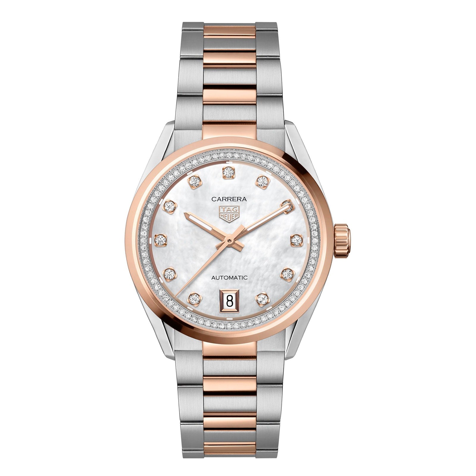 Tag Heuer Carrera 36mm Mother Of Pearl Automatic Ladies Watch