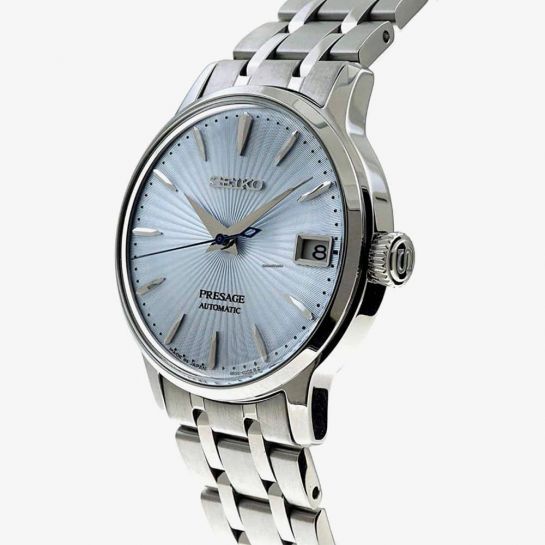 Seiko Light Blue Dial Presage Cocktail Time Ladies Watch
