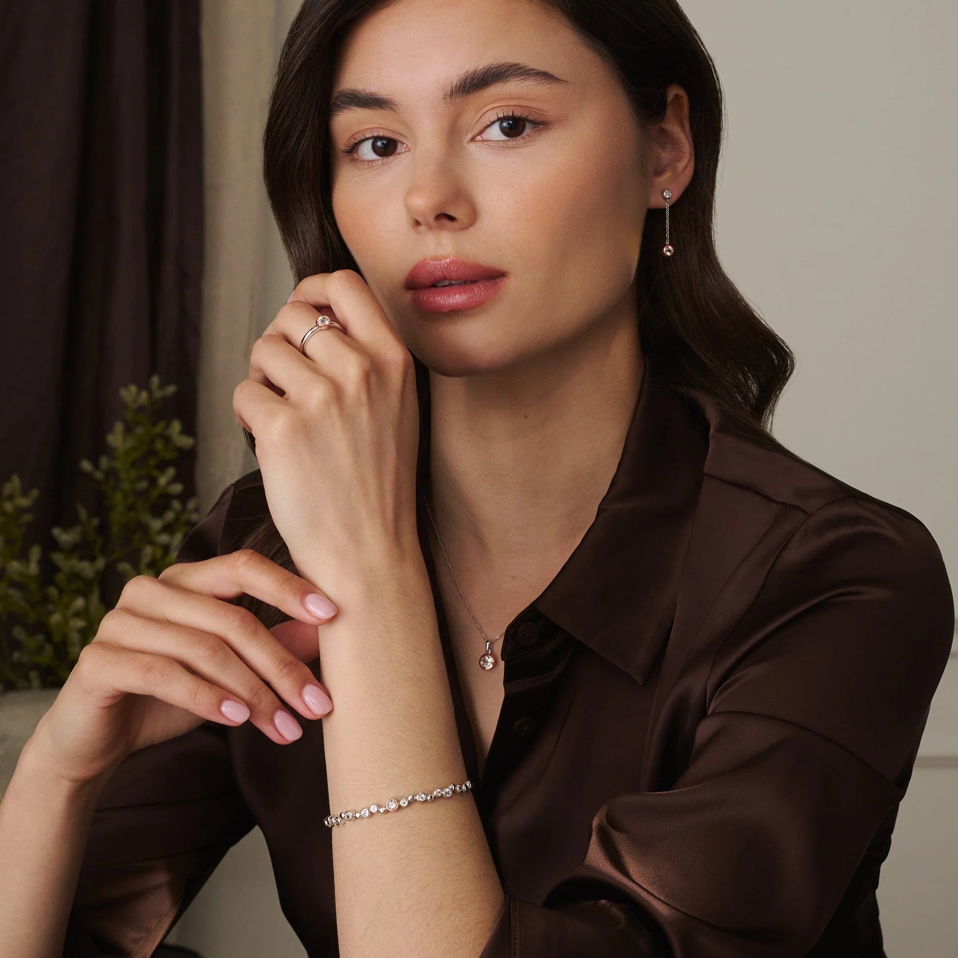 Clogau® Celebration Sterling Silver Banglet with Topaz