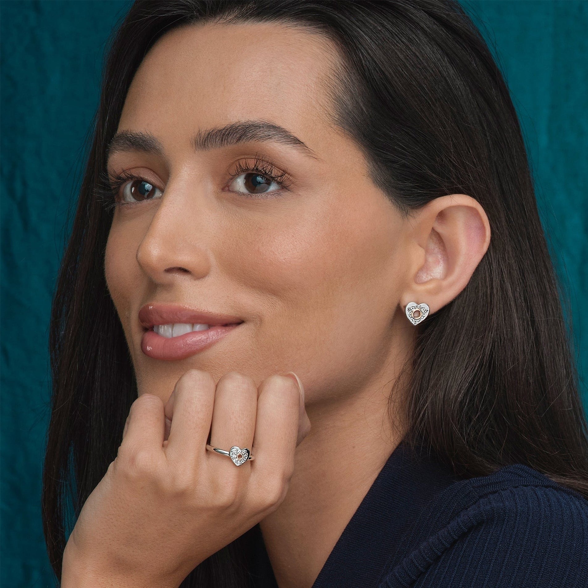 Clogau Cariad Sparkle Stud Earrings