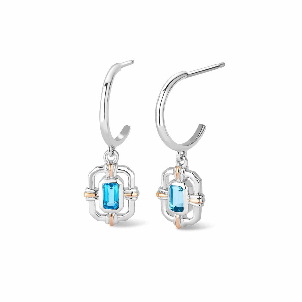 Clogau Sterling Silver Royal Heritage Drop Earrings