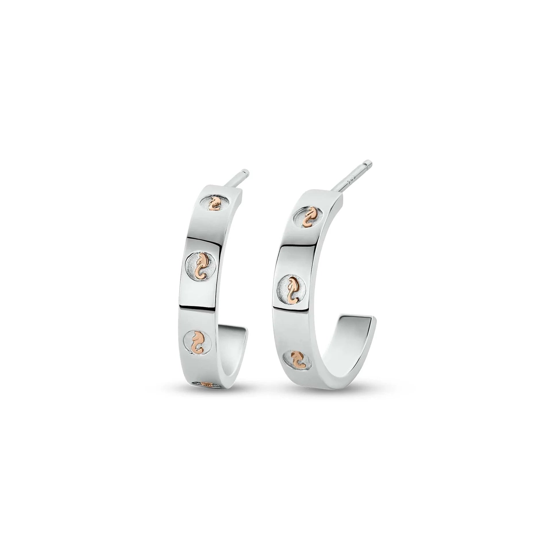Clogau® Insignia Sterling Silver Slim Half-Hoop Earrings