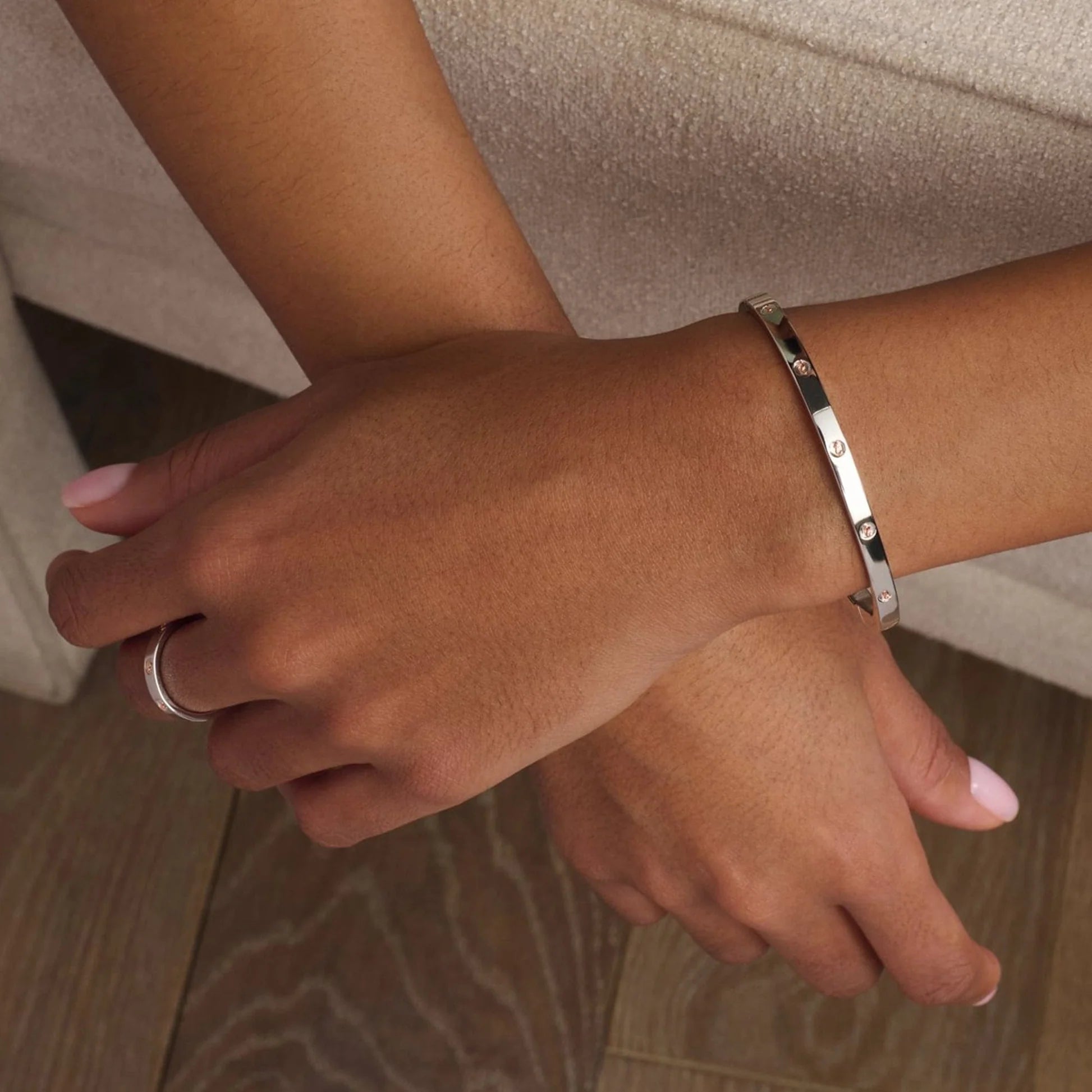 Clogau® Insignia Sterling Silver Slim Bangle