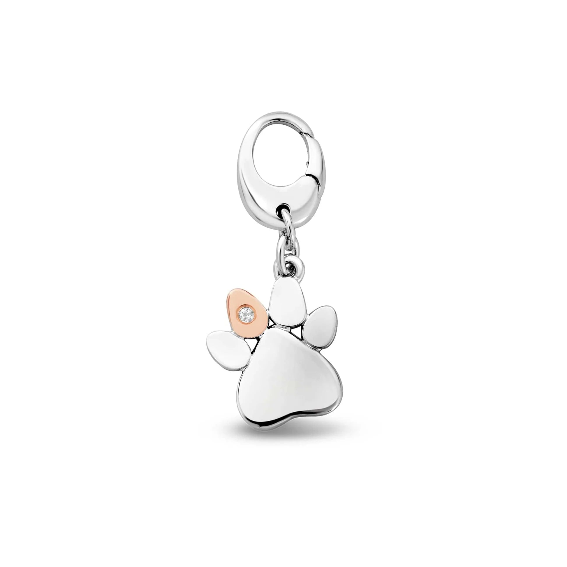 Clogau Tree of Life® Insignia Silver Paw Prints Charm