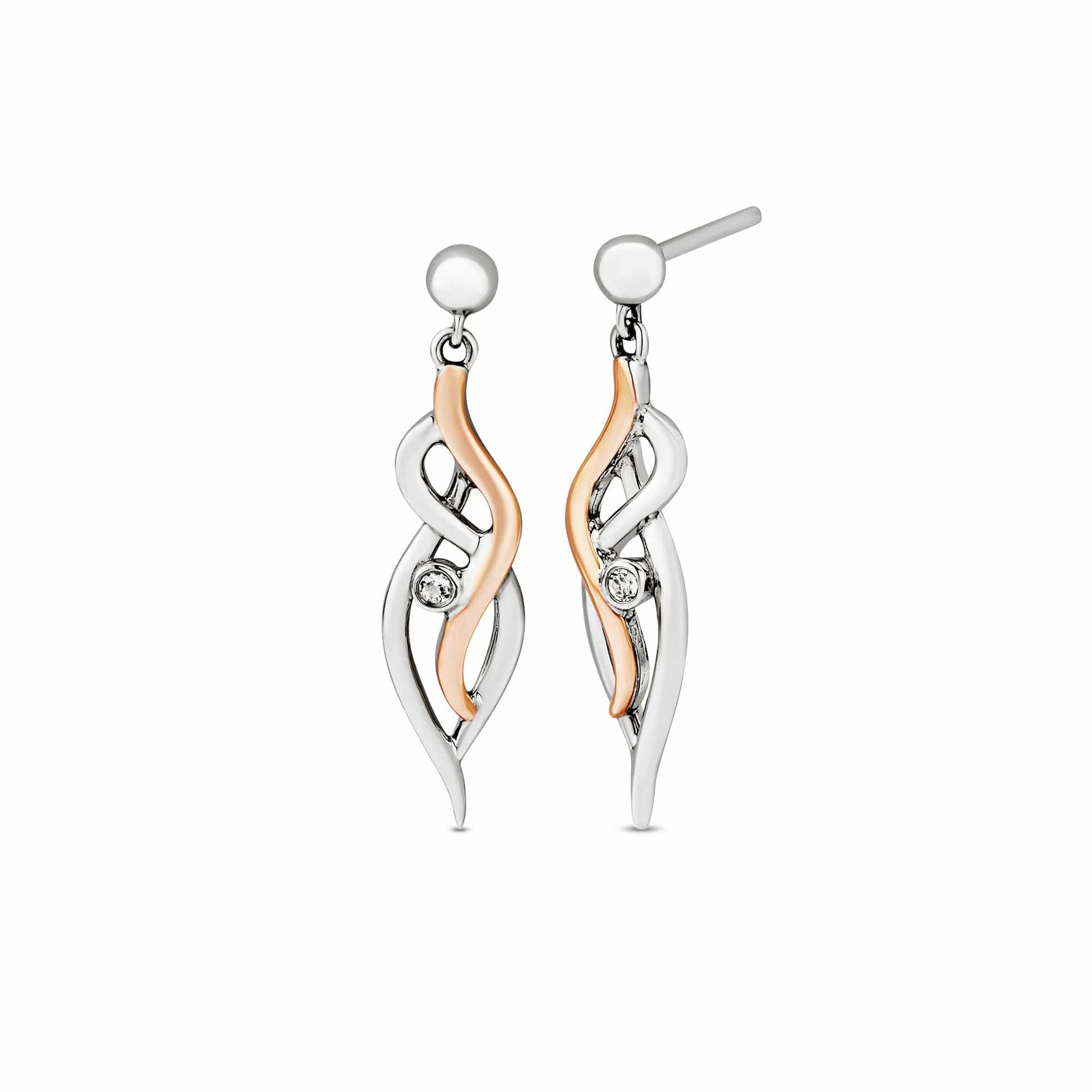 Clogau® Nature's Wonder Sterling Silver Waterfall Drop Earrings with Topaz