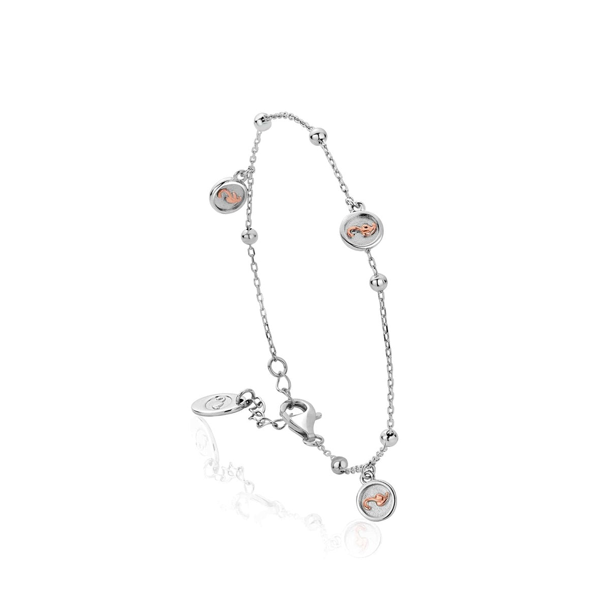 Clogau Silver Gold Tree Of Life Insignia Bracelet