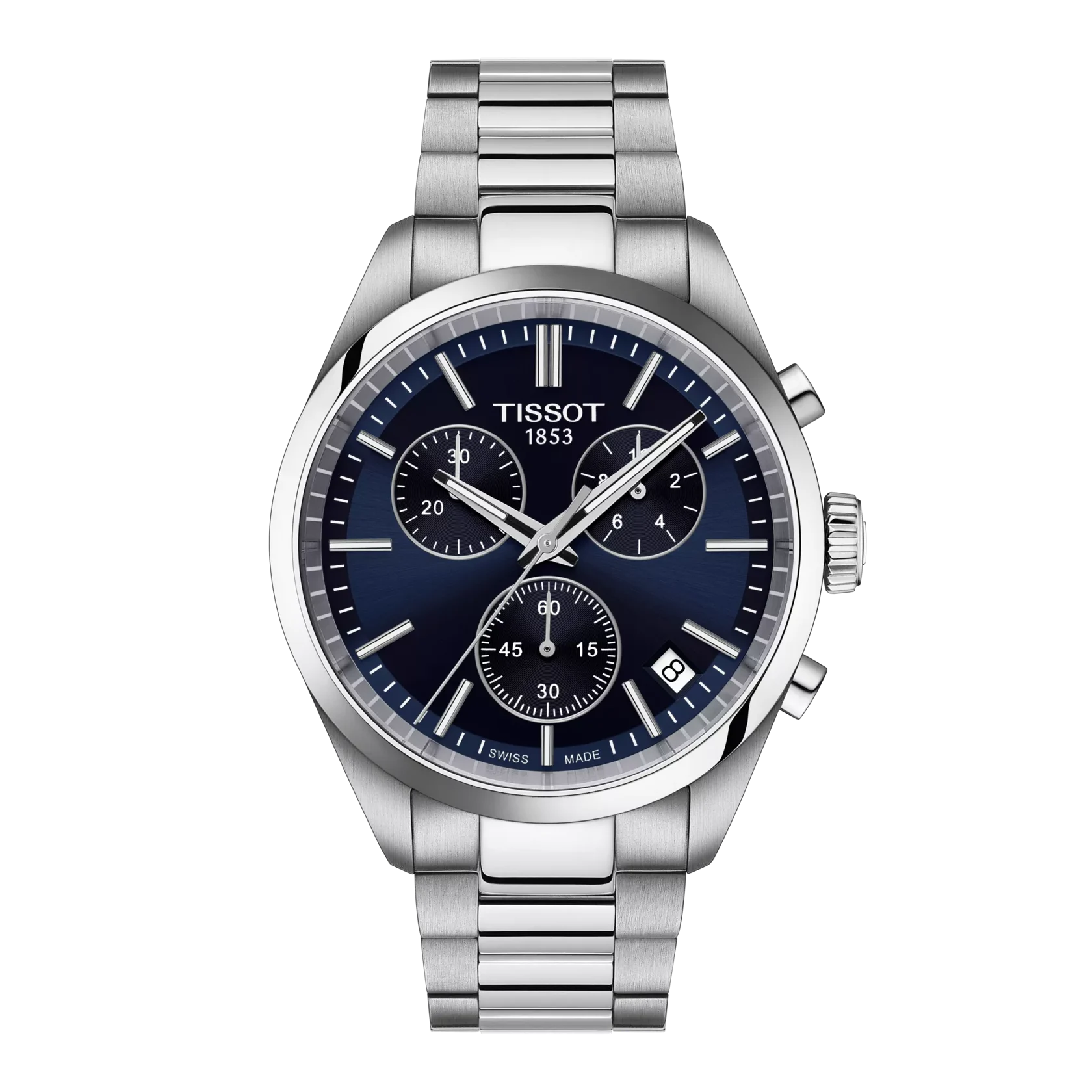 Tissot PR 100 40mm Blue Dial Chronograph Men's Watch