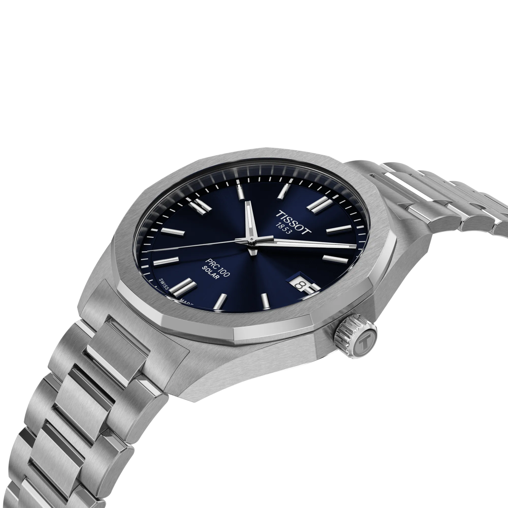 Tissot PRC 39mm Blue Dial Solar Men's Watch