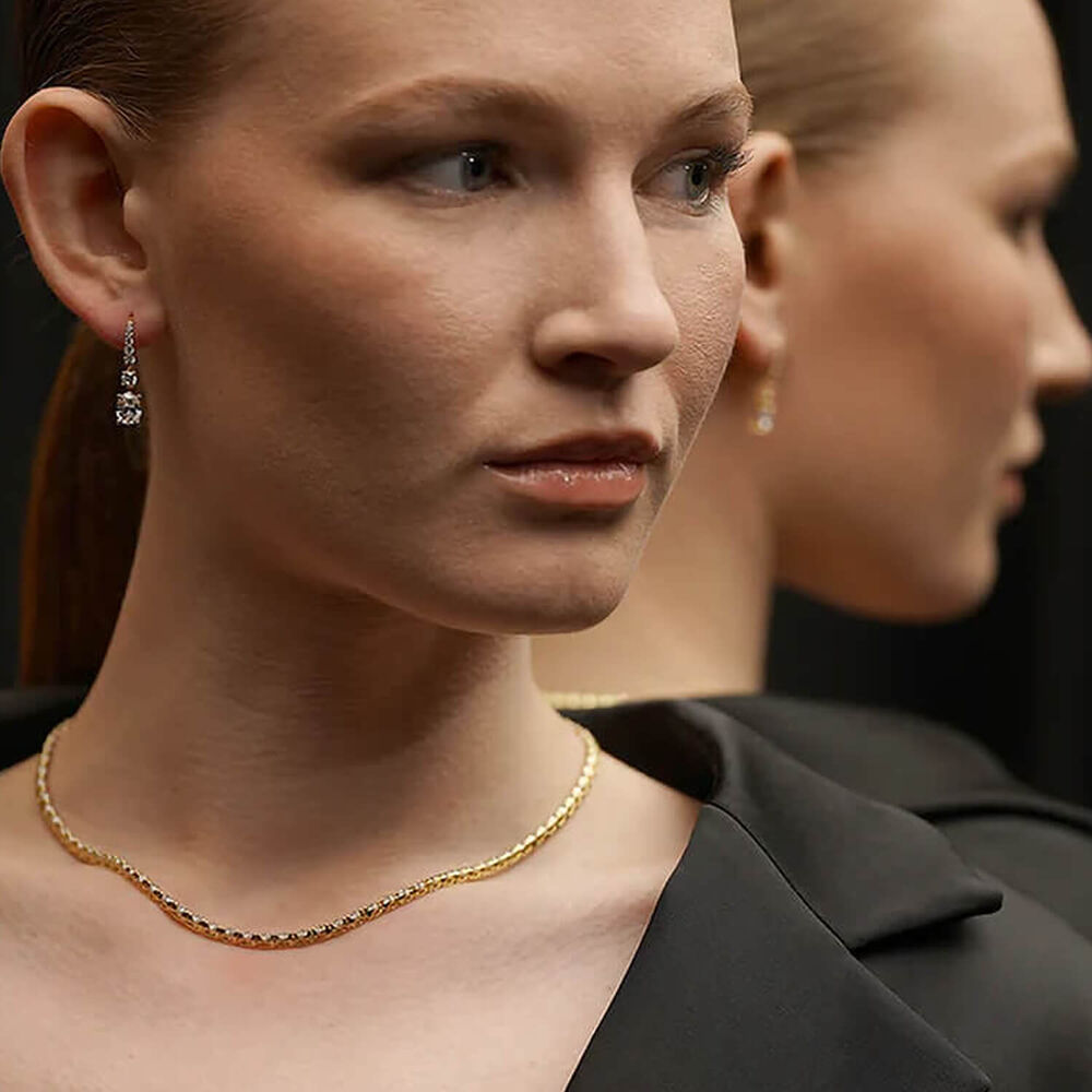 CARAT* London Gold Vermeil Thea Oval Drop Earrings