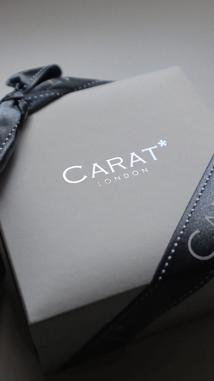 CARAT* London Sterling Silver Emile Pear Borderset Necklace