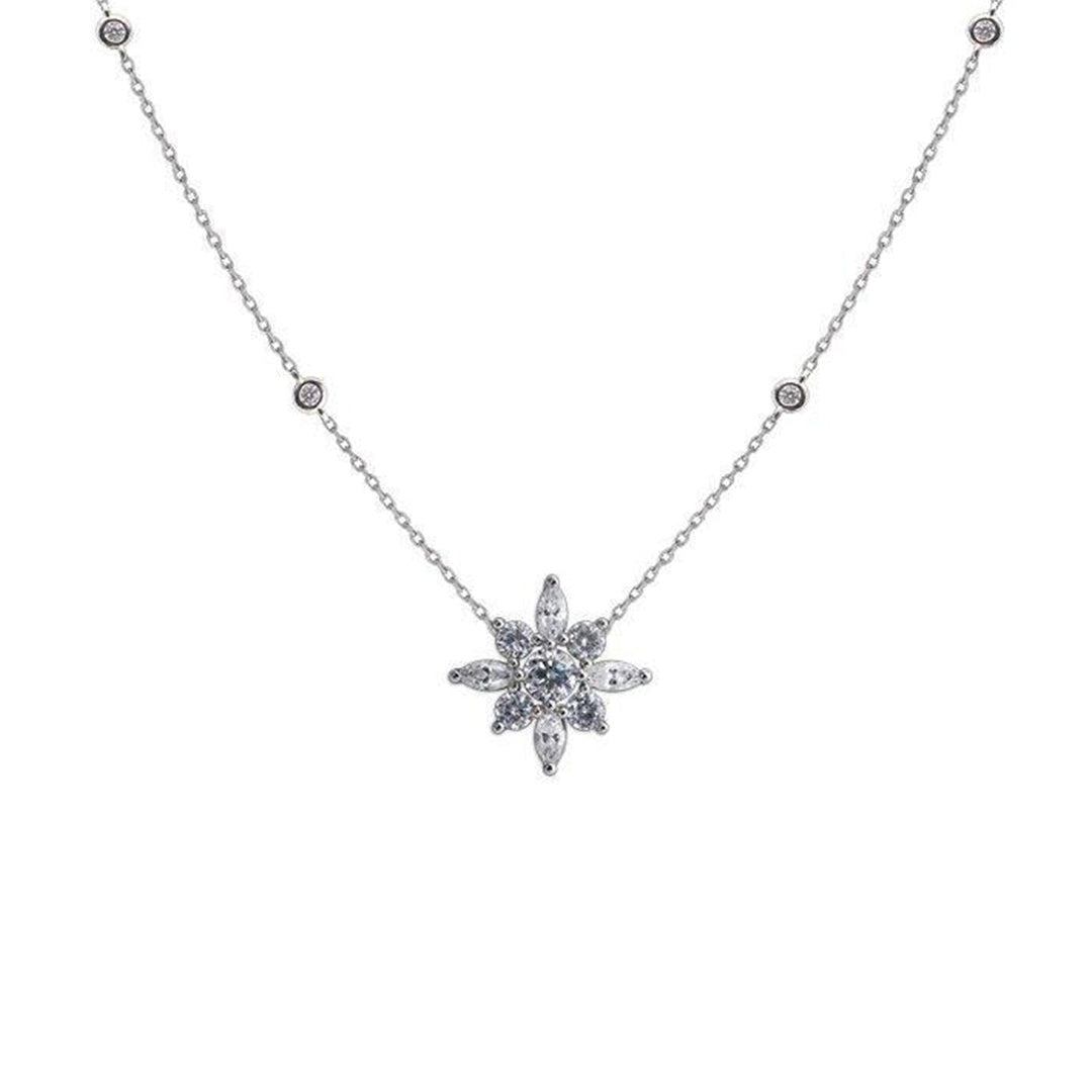 CARAT* London Sterling Silver Camelia Necklace