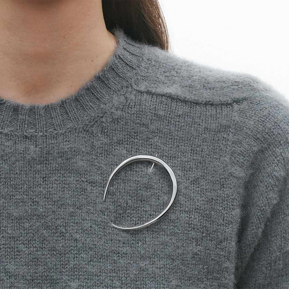 Georg Jensen Sterling Silver Offspring Large Brooch