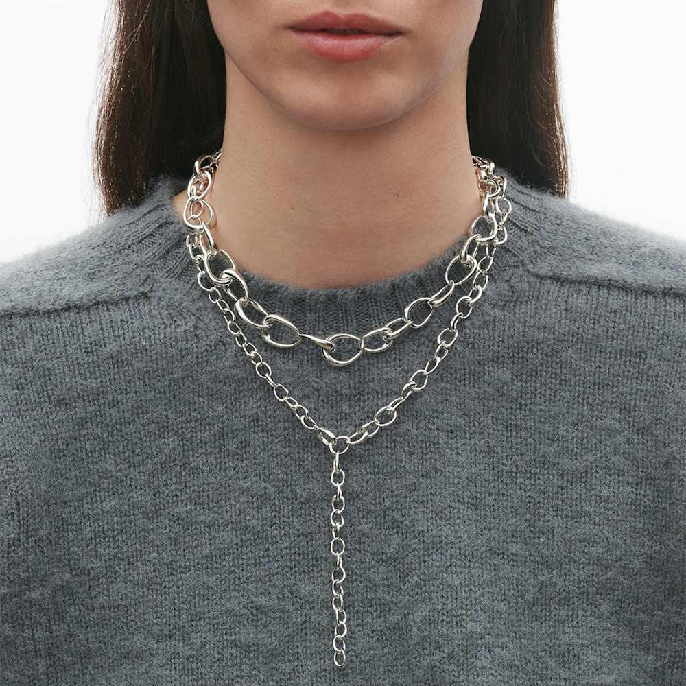 Georg Jensen Sterling Silver Offspring Link Necklace