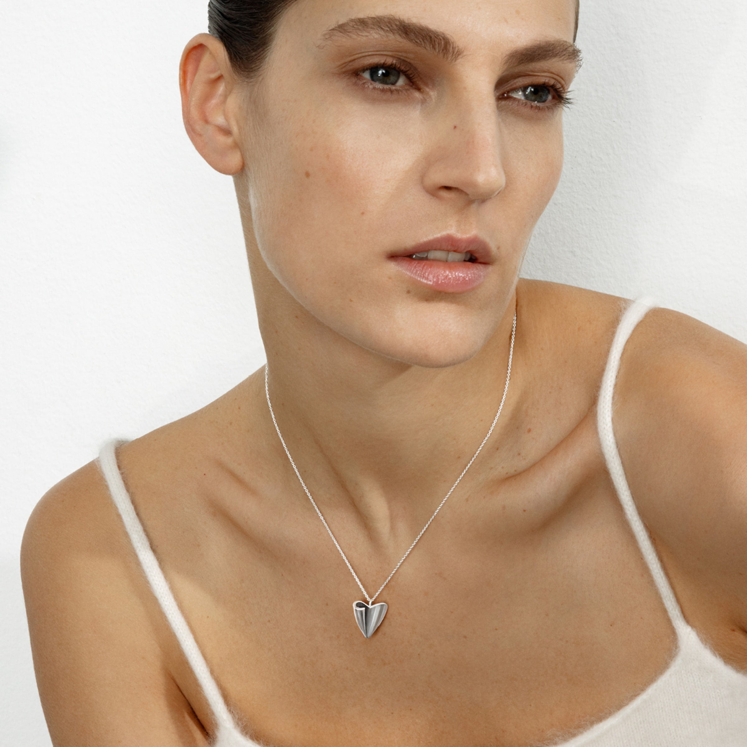 Georg Jensen Sterling Silver Heart Pendant