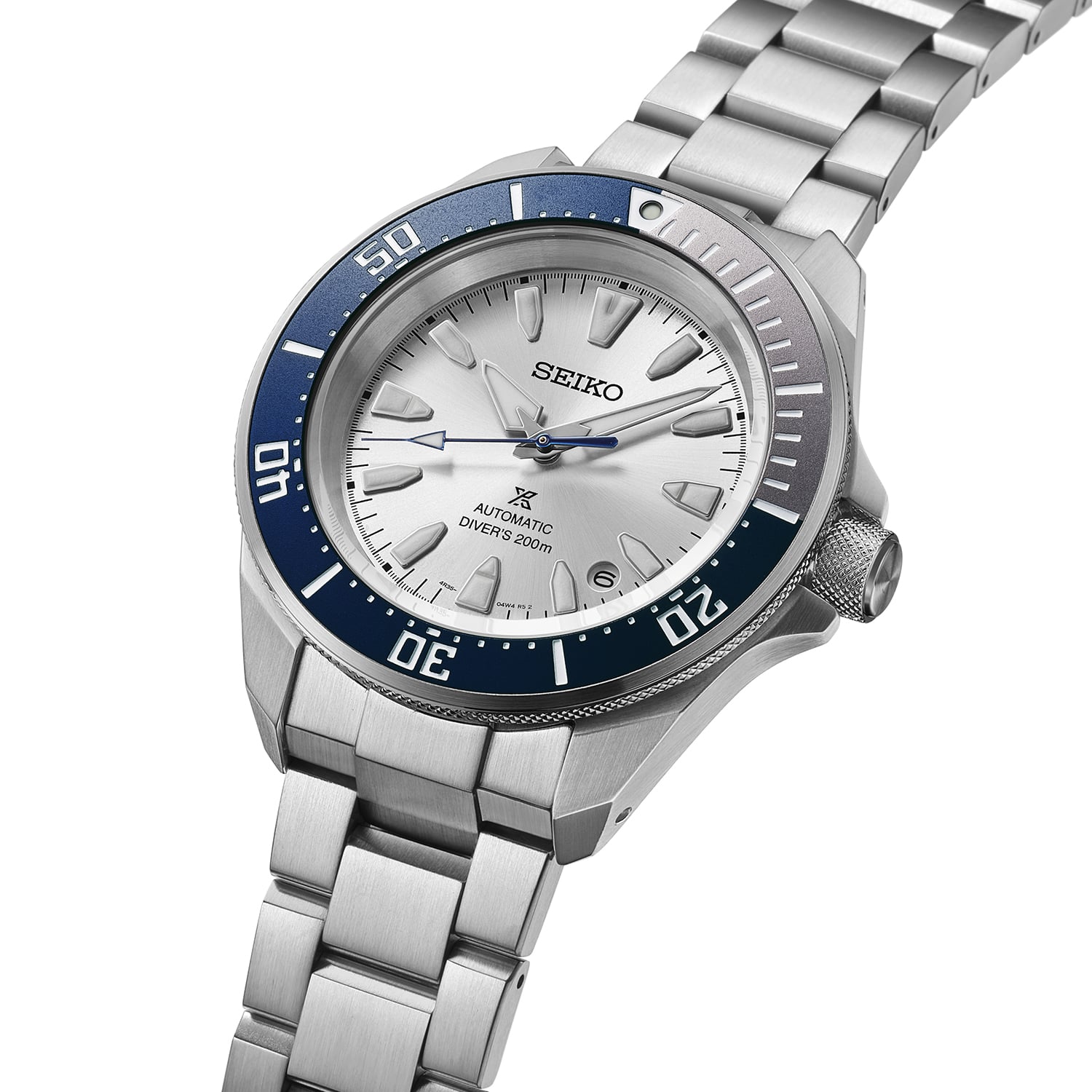 Seiko Men’s 145th Anniversary Prospex Diver’s Watch “Samurai” Mechanical Limited Edition in Silvertone