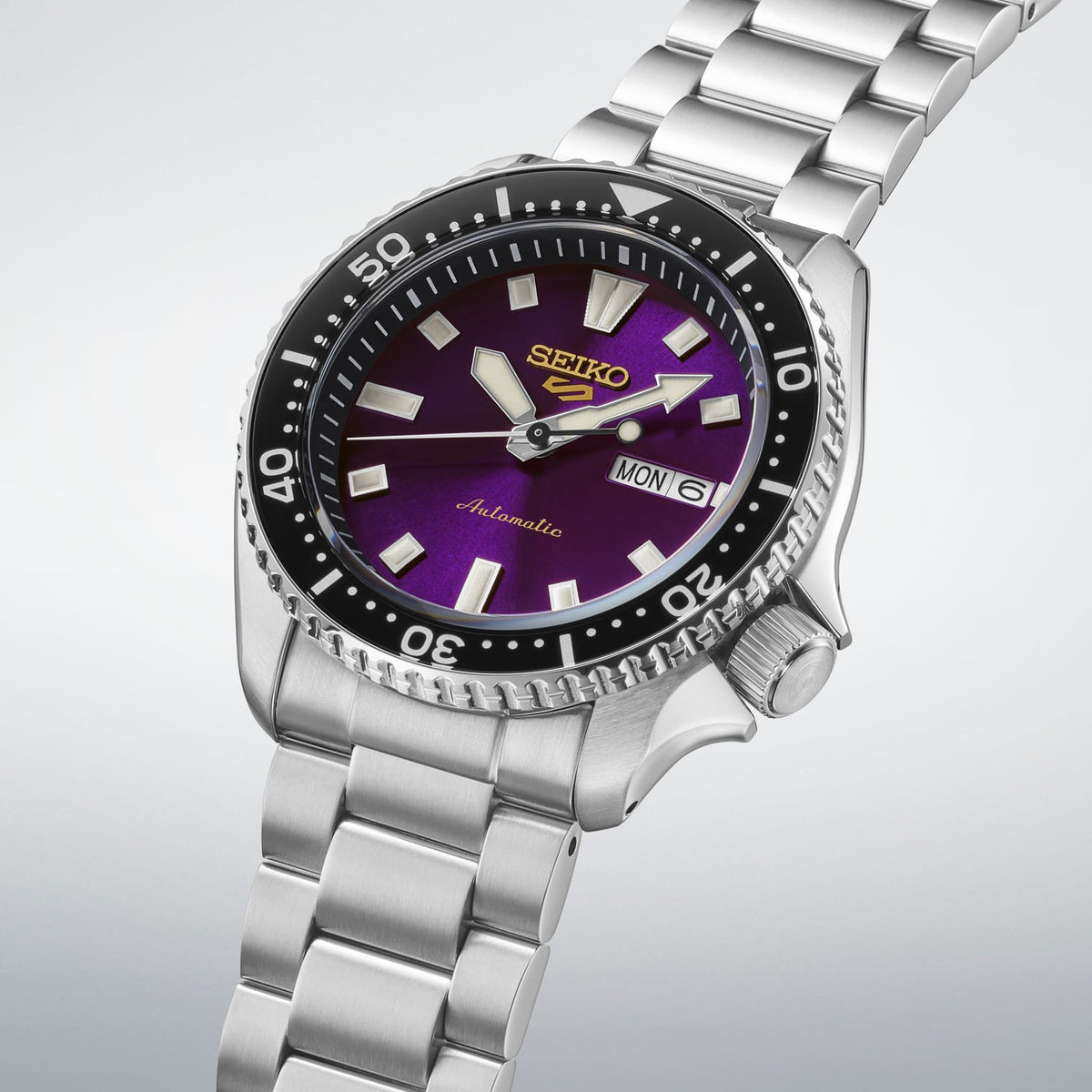 Seiko 145th Anniversary 5 Sports SKX Limited Edition Watch in Edo Purple