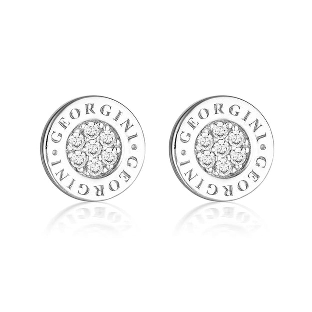 Georgini 925 Sterling Silver Reflection Signature Stud Earring