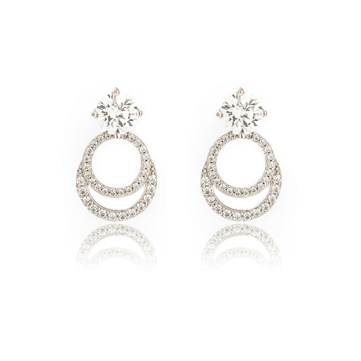 Georgini 925 Sterling Silver Goddess Luna Earrings