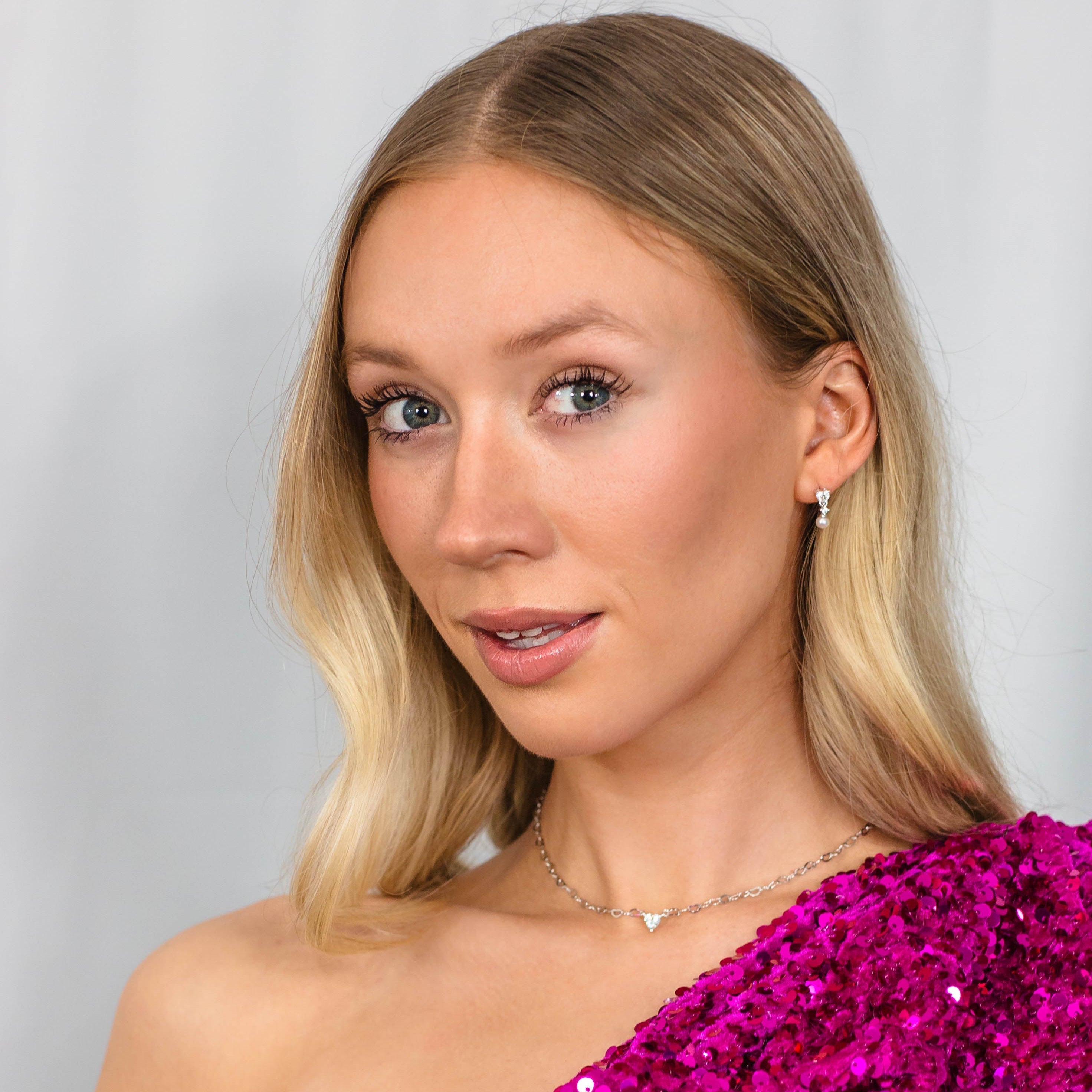 Georgini Sterling Silver Sweetheart Heart Chain Necklace