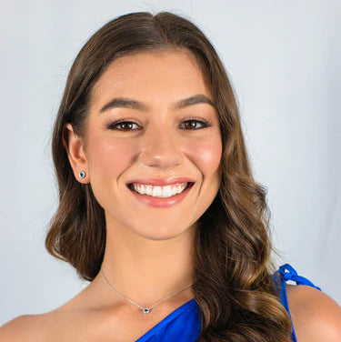 Georgini Milestone Sapphire & Silver Halo Earrings