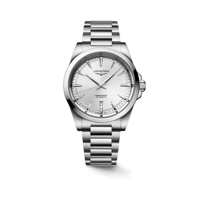 Longines Conquest 2023 41mm Silver Automatic Men's Watch
