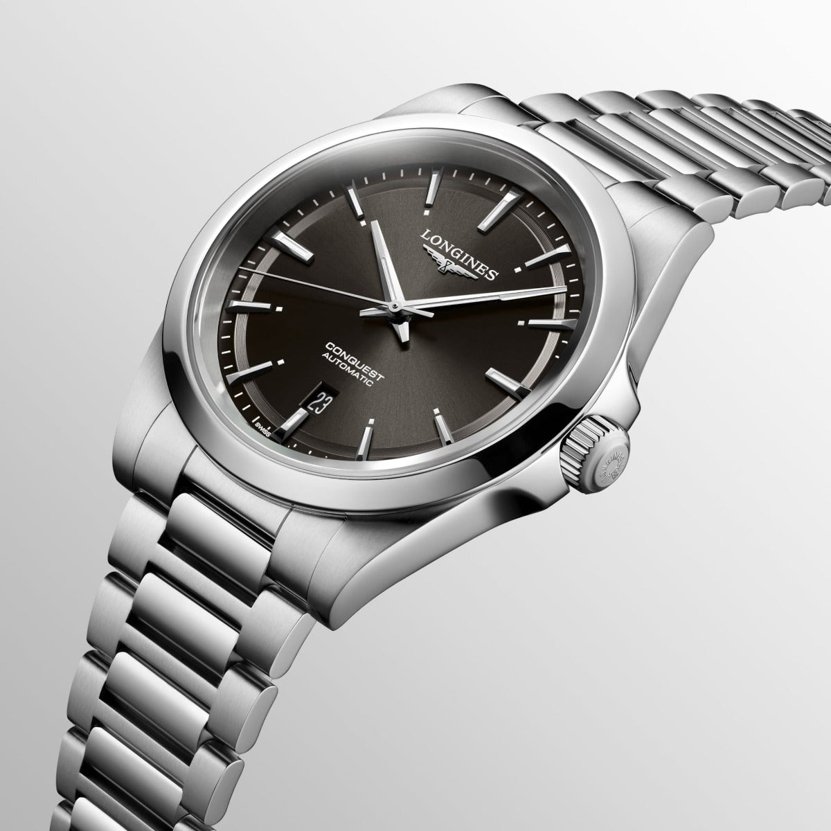 Longines Conquest 41mm Black Automatic Men's Watch