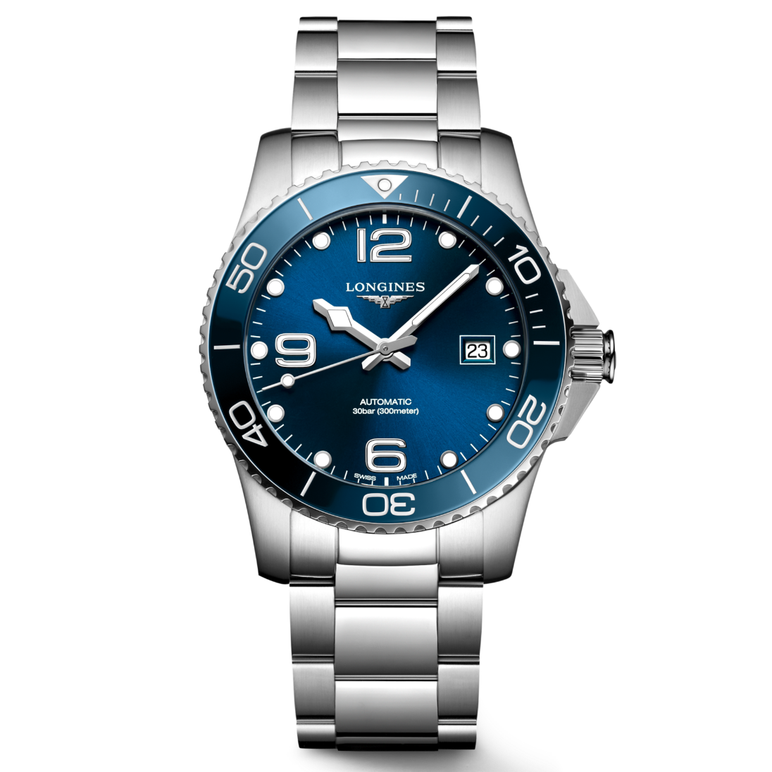 Longines HYDROCONQUEST 41mm Sunray Blue Automatic Men's Watch