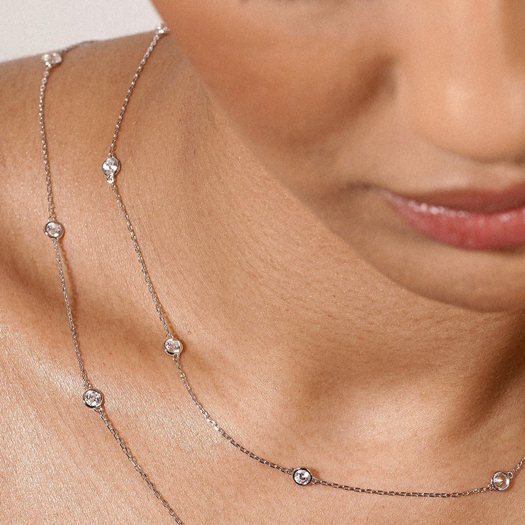 CARAT* London Petra Necklace in Sterling Silver
