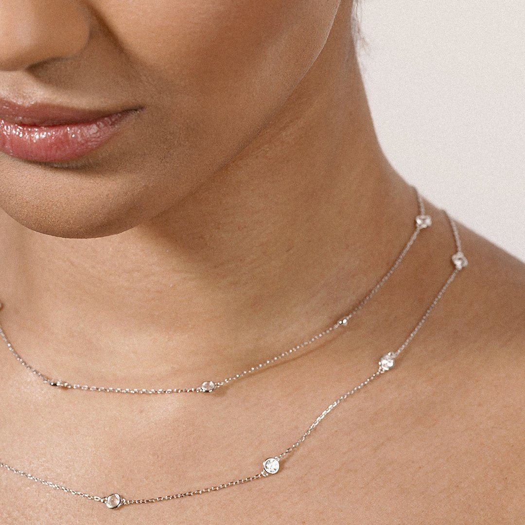 CARAT* London Petra Necklace in Sterling Silver