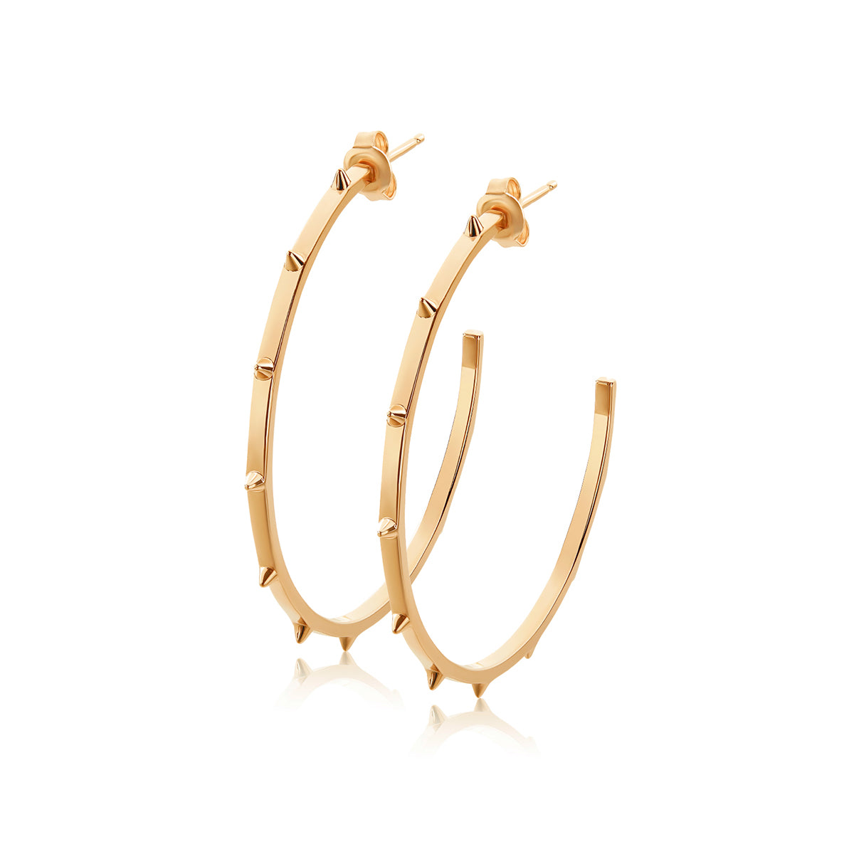 Steff Soho Large Spike Hoop Earrings