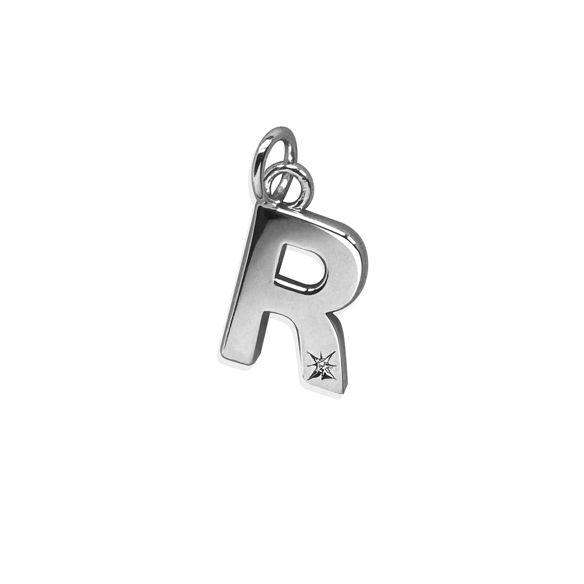 Steff Silver & Diamond Initial Charms