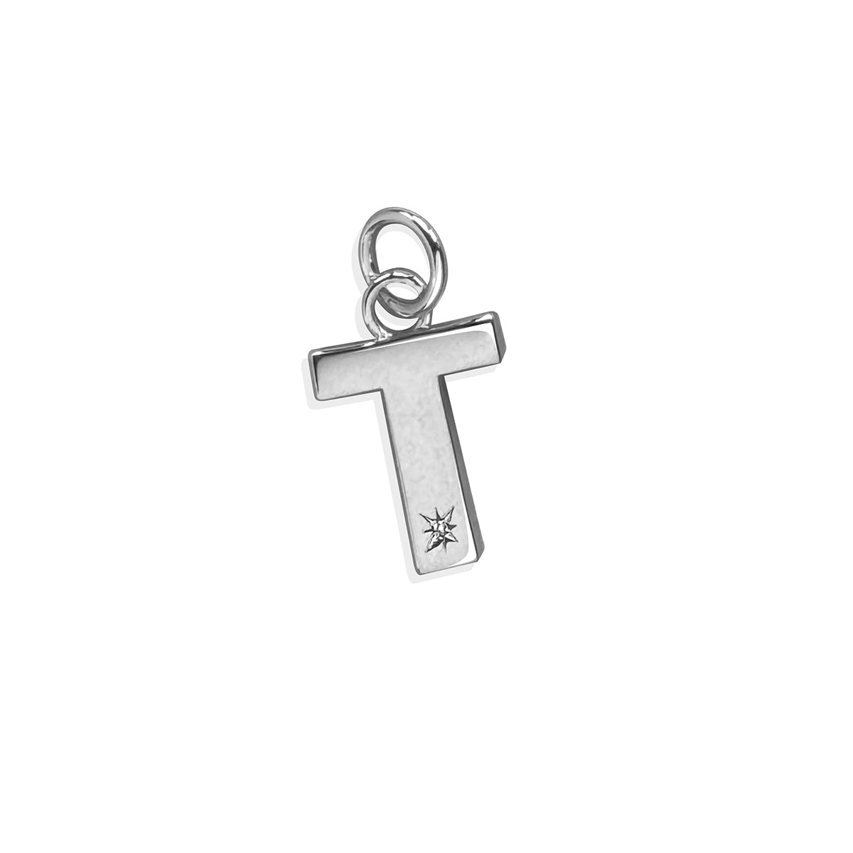 Steff Silver & Diamond Initial Charms