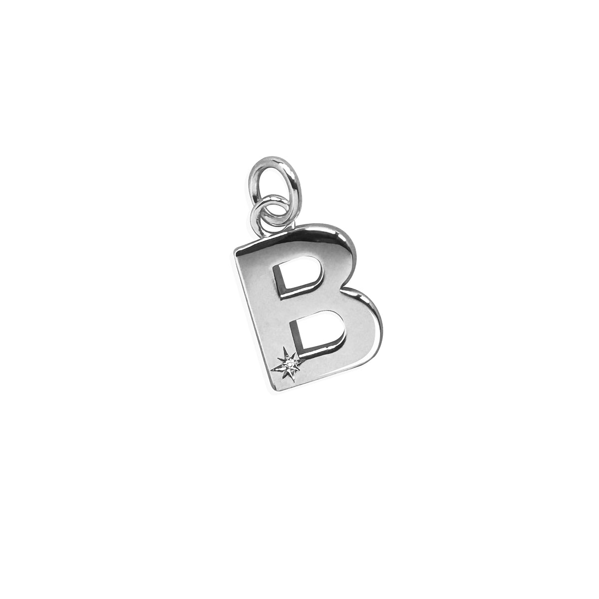 Steff Silver & Diamond Initial Charms