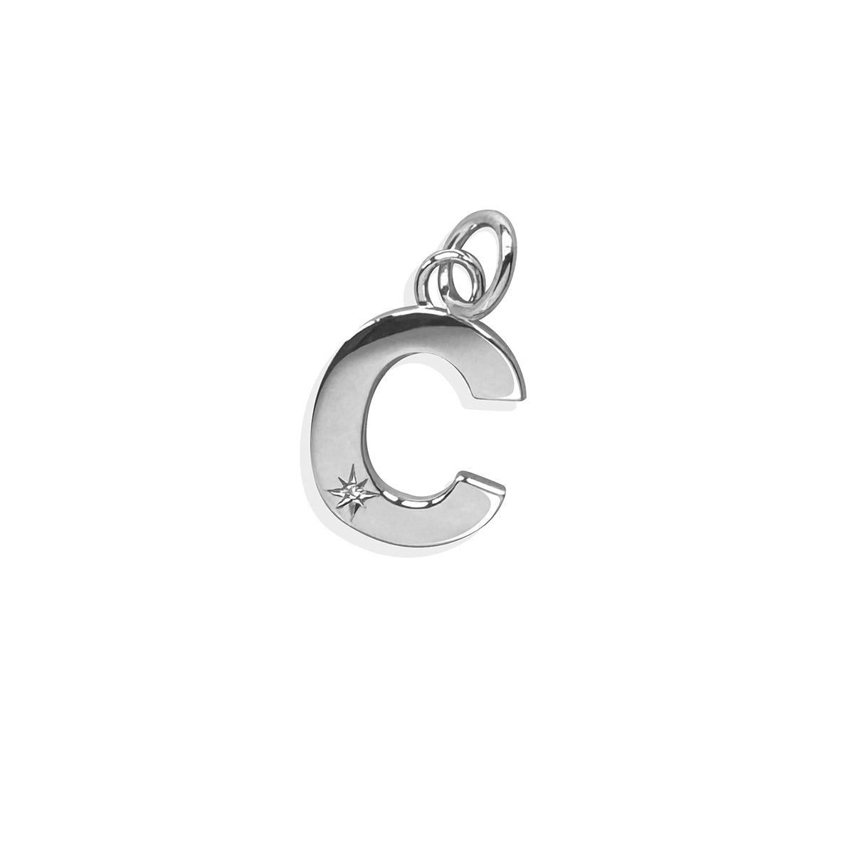Steff Silver & Diamond Initial Charms