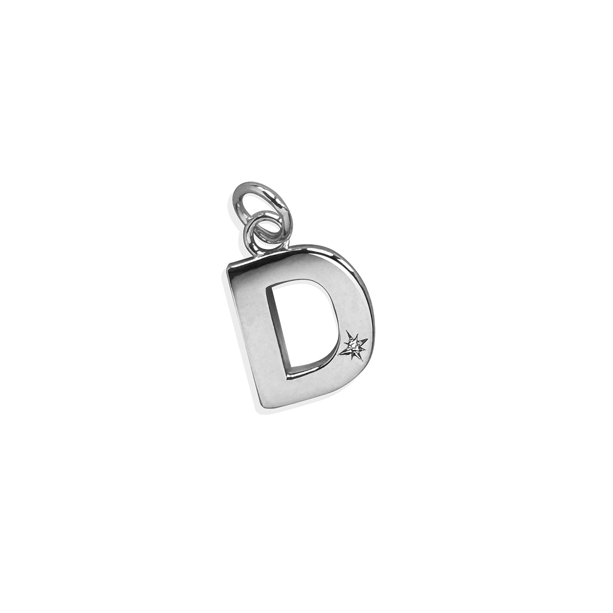 Steff Silver & Diamond Initial Charms