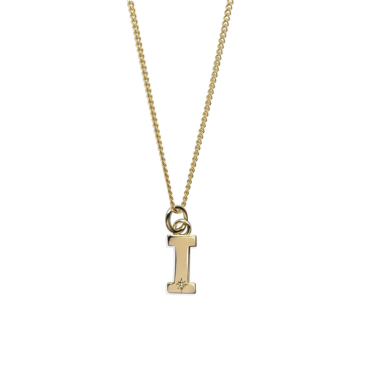 Steff Yellow Gold Vermeil & Diamond Initial Pendants