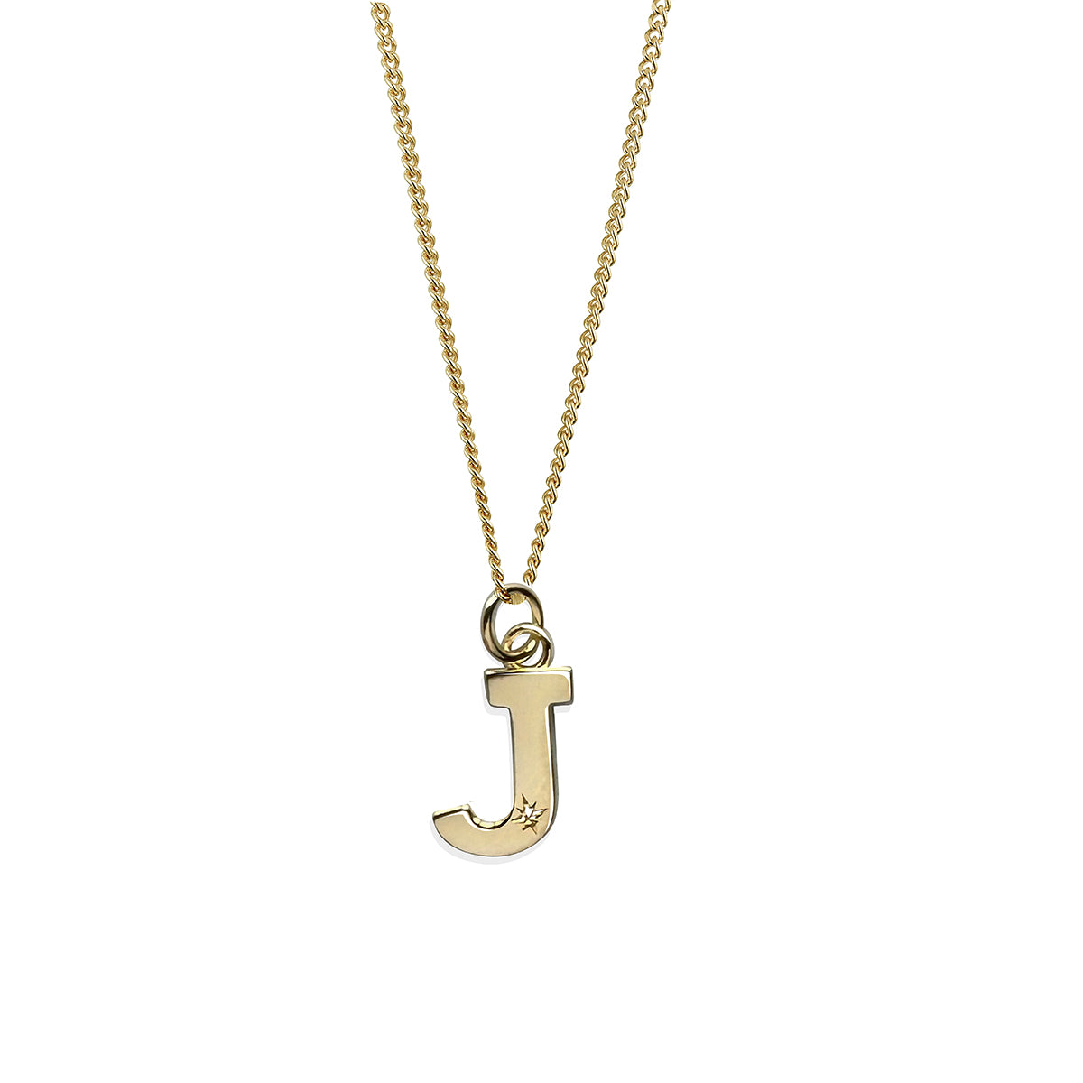Steff Yellow Gold Vermeil & Diamond Initial Pendants
