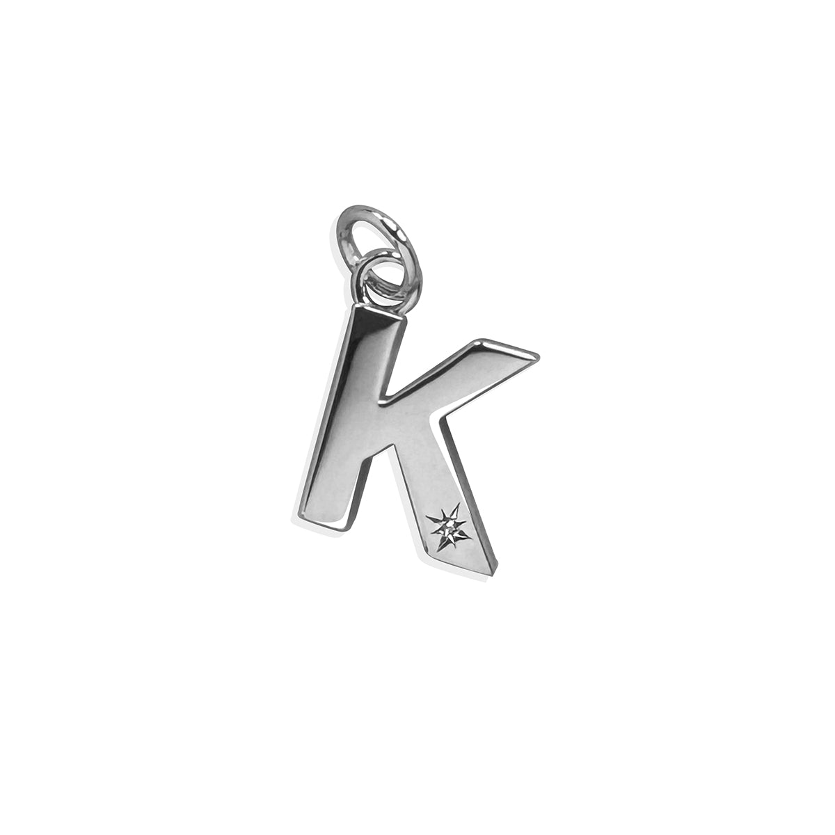 Steff Silver & Diamond Initial Charms