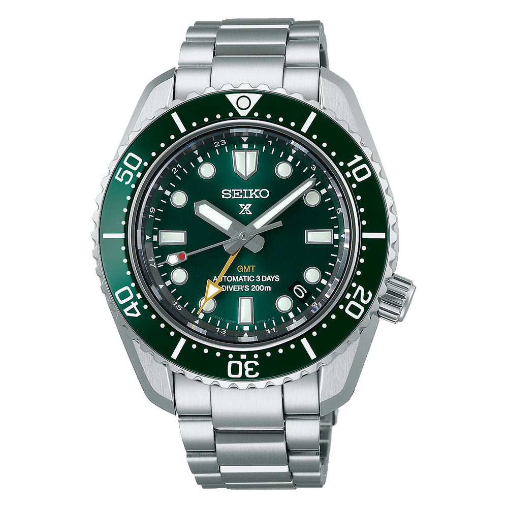 Seiko Prospex 'Marine Green' GMT Automatic Men's Watch SPB381J1 - Steffans Jewellers