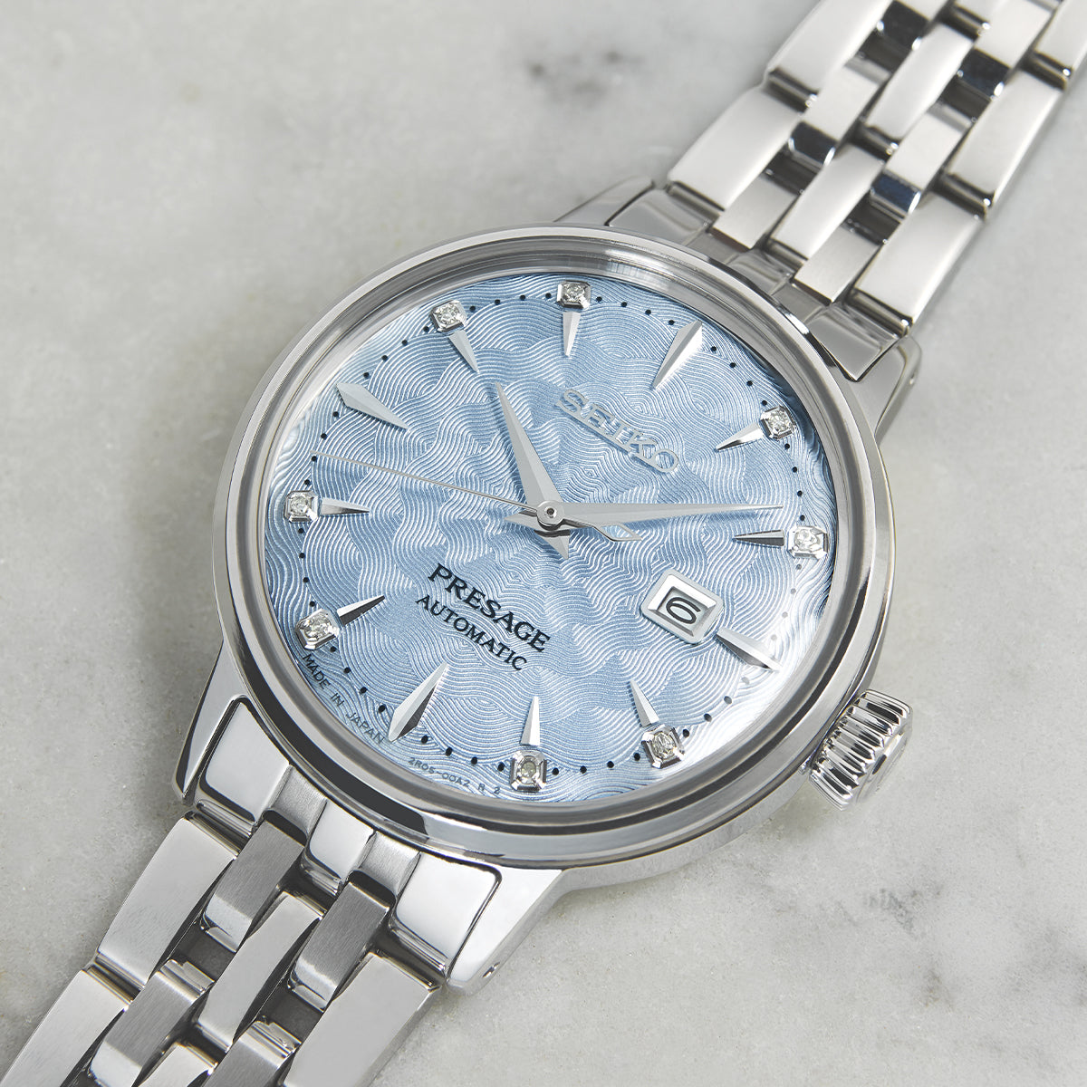 Seiko Presage Cocktail Time ‘Skydiving’ Diamond Twist Watch - Steffans Jewellers