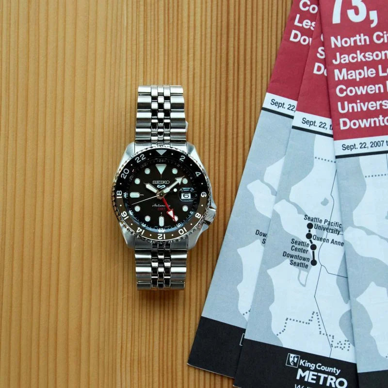 Seiko 5 Sports ‘Black Grape’ GMT SKX Re-Interpretation Men's Watch