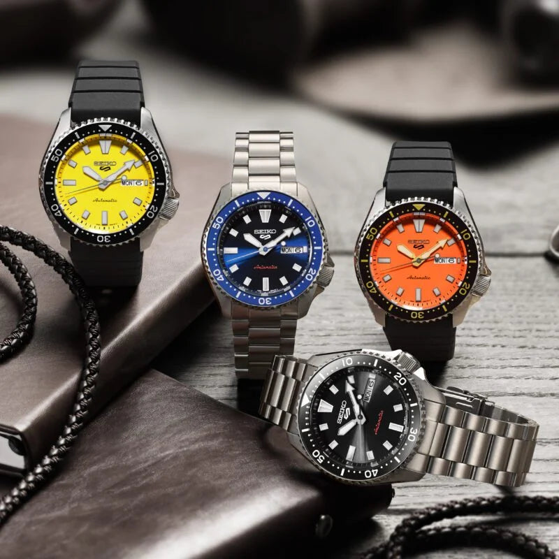 Seiko 5 Sports SKX Redux in Ki-iro Yellow Dial Men's Watch