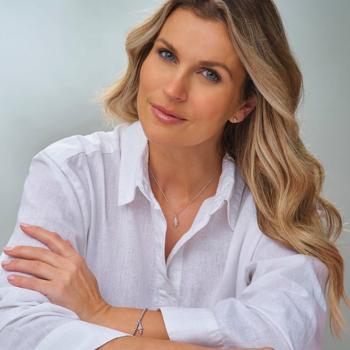 Clogau Sterling Silver Gold Sounds Of The Sea Pendant