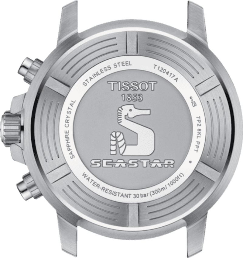 Tissot SeaStar 1000 Chronograph 45.5mm Black Swiss Quartz Men&