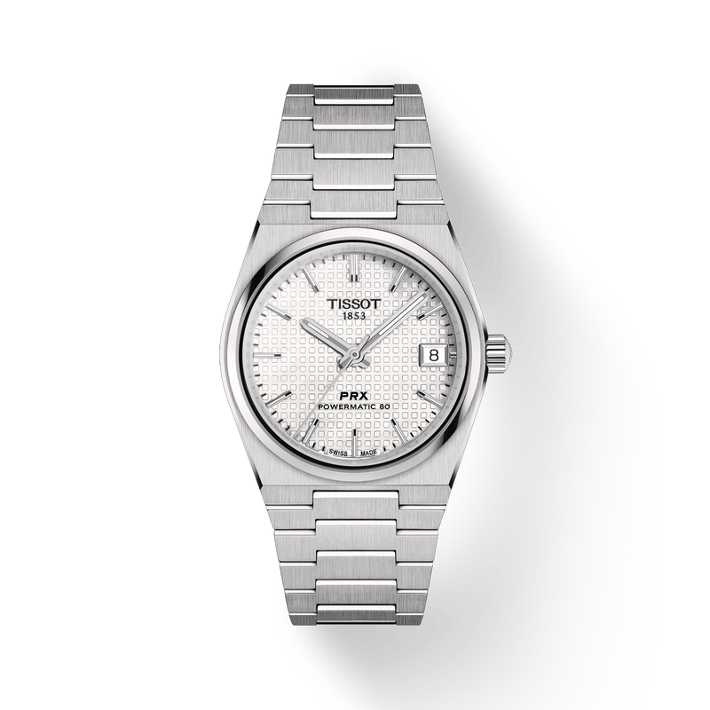 Tissot PRX POWERMATIC 80 35MM White Mother Of Pearl Automatic Ladies Watch