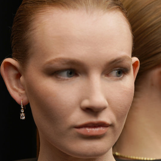 CARAT* London Thea Oval Earrings 18K Gold Vermeil