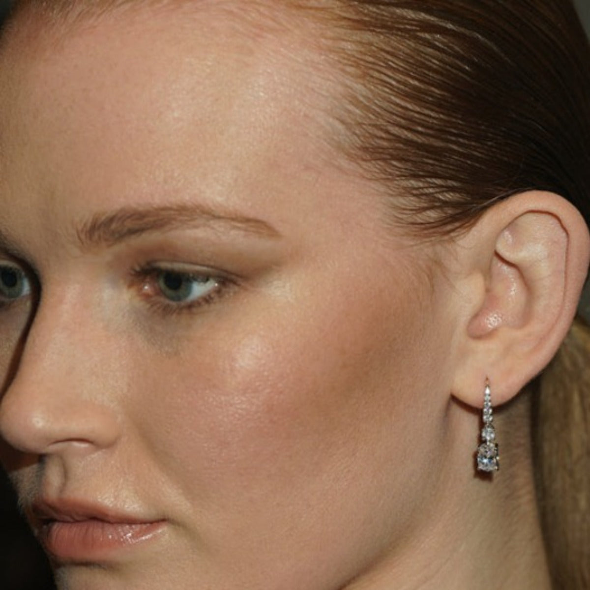 CARAT* London Sterling Silver Thea Oval Earrings